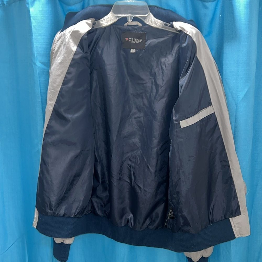 Guessperformance Jacket Gray Blue - image 5